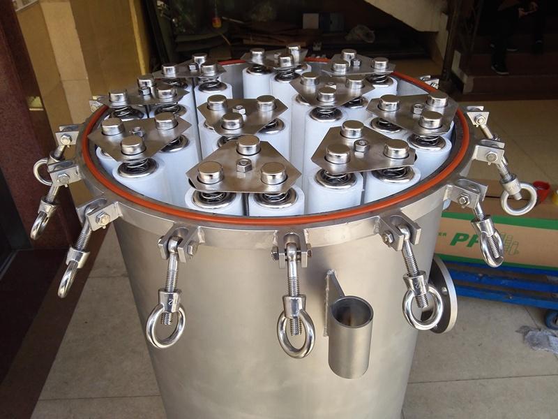 Food Grade stainless steel multi-cartridge filter Housing for Industrial water/liquid filtration