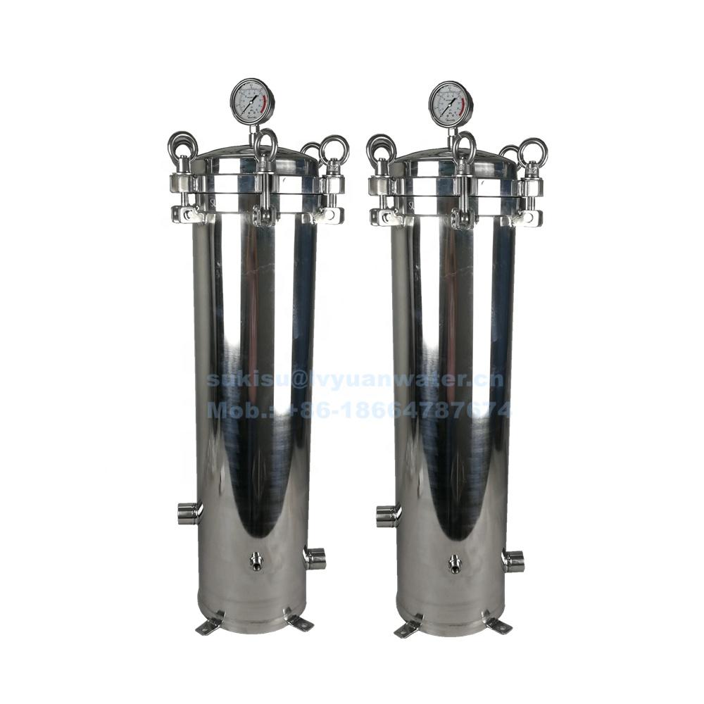 High Pressure Stainless Steel Water Cartridge Filter Housing for Liquid treatment equipment
