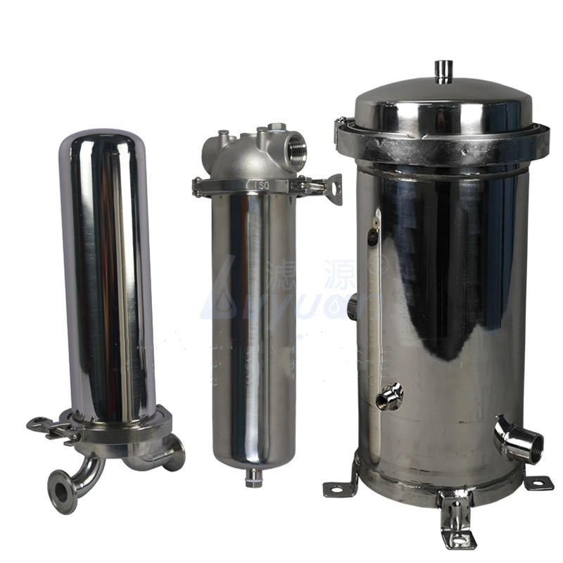 Polishing SS filter housing 10/20/30/40 inch multi element filter housing with 10 microns PP string wound filter
