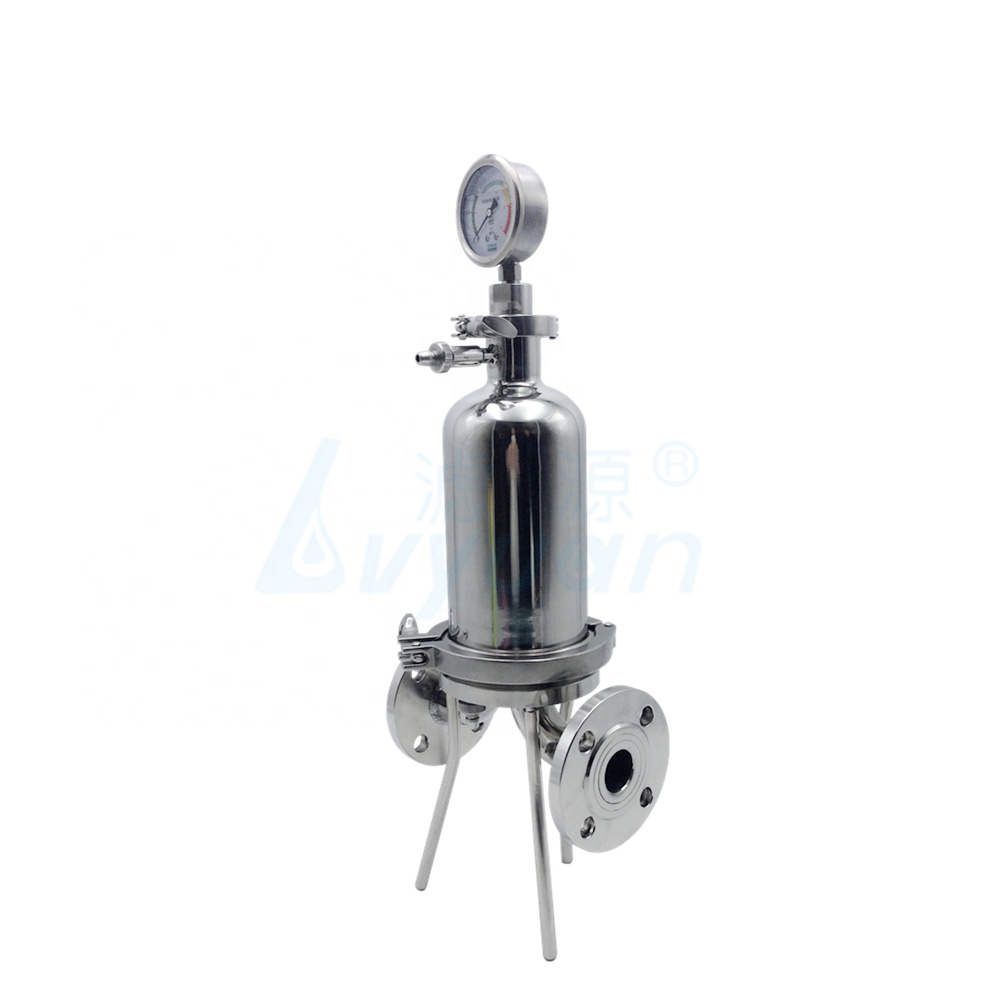 Sanitary Single Cartridge water Filter Housing 5" to 40" for industrial water filtration