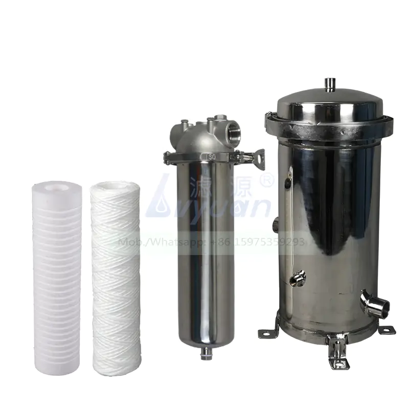 Wine cartridge pleated membrane filter stainless steel multi-cartridge filter housing for drinking water treatment spare parts