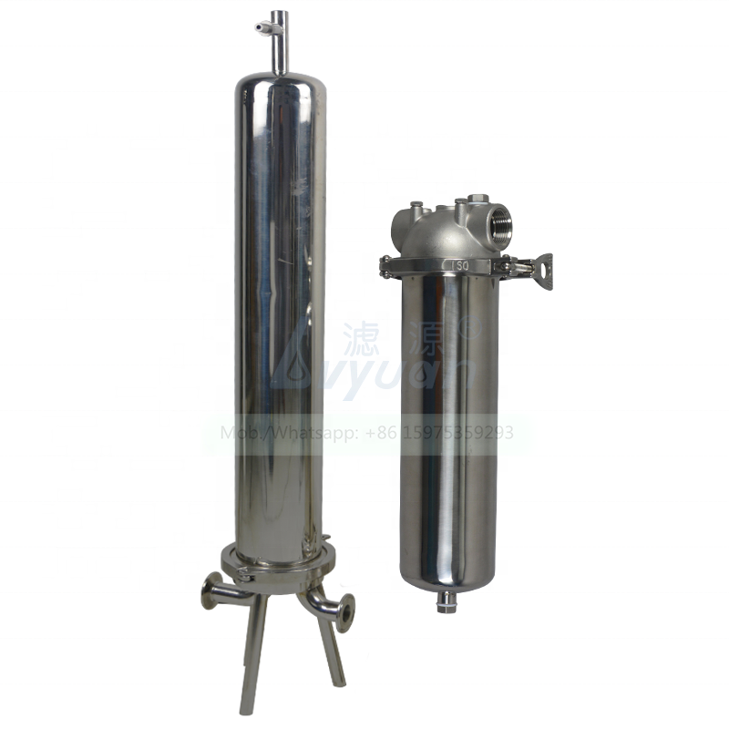 Pure SS 316L stainless steel material 10 20 inch wine filter housing with absoluted microns water cartridge filter