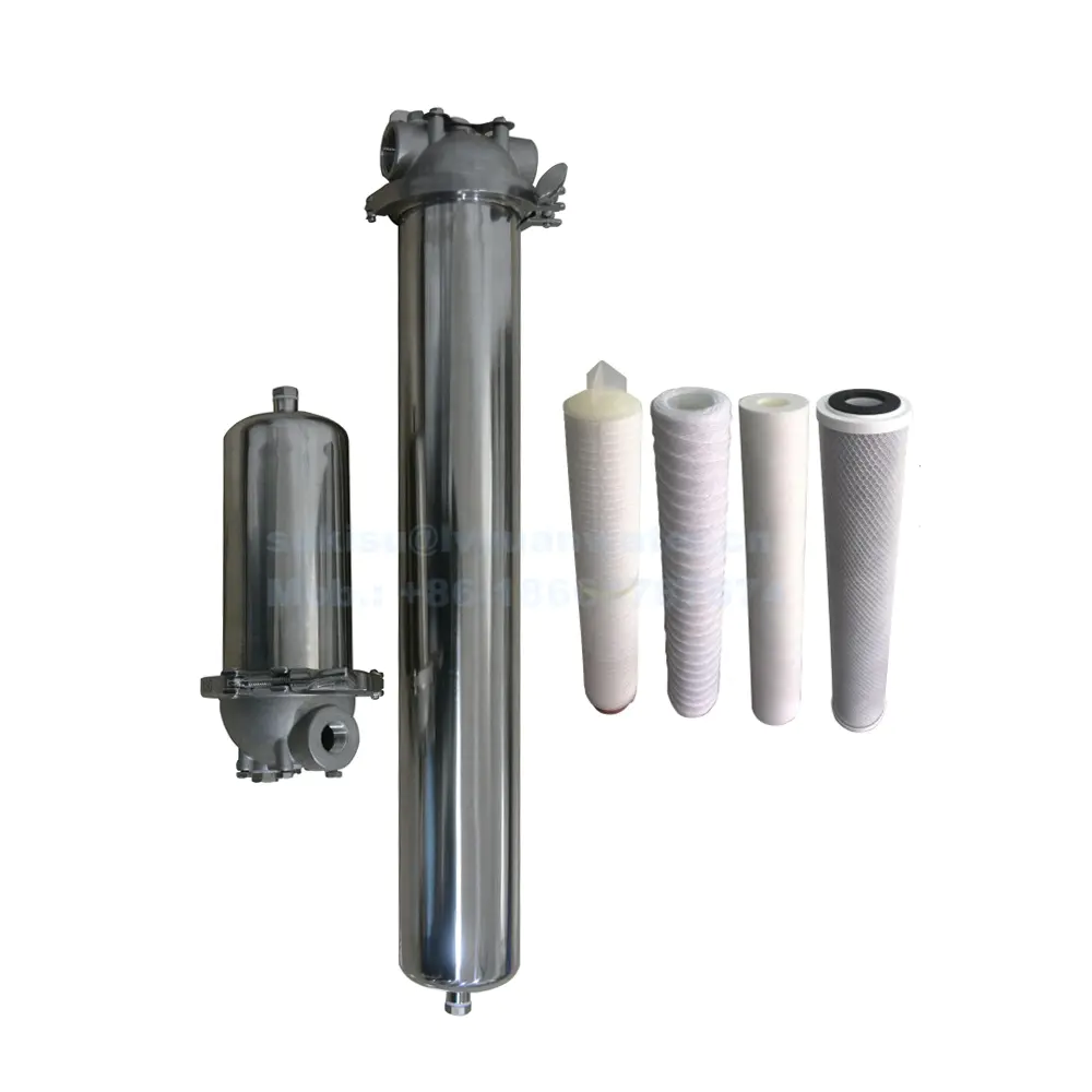High quality liquid filtration treatment single 10/20/30/40 inch water filter cartridge housing