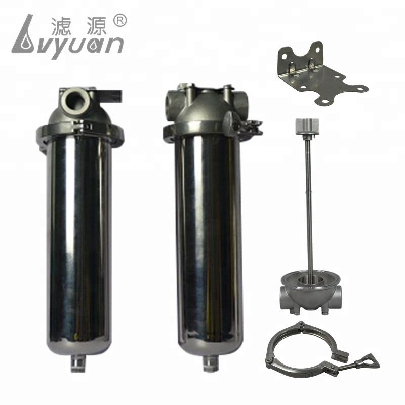 Commercial stainless steel single cartridge water filter housing 10 inch from Guangzhou Manufacturer
