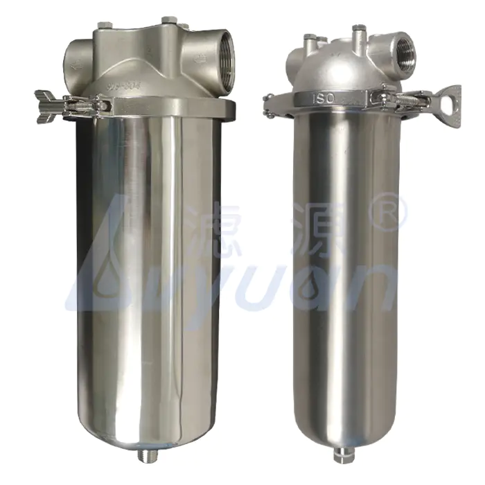 Single vessel stainless steel SS 304 316L 20 Inch oil liquid filter water treatment filter housing