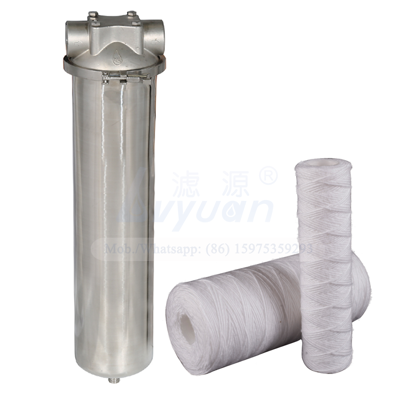 Big water flow rate jumbo size 10 20 inch single filter stainless steel filter vessel for high working water inlet pressure