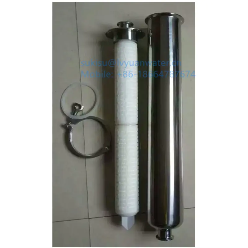 Stainless Steel High pressure Inline water filter housing for purify hydraulic oil/ethanol/solvents/beverage