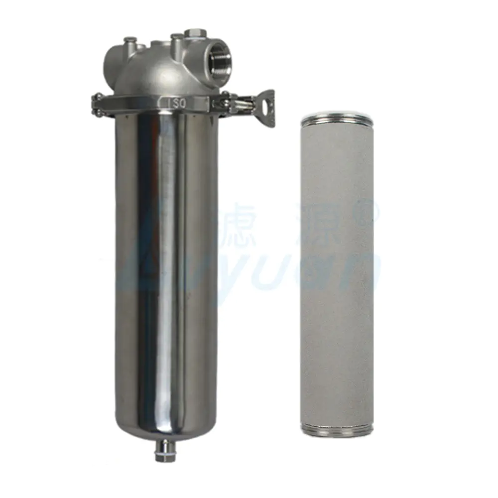 Industrial Stainless Steel Water Single Cartridge Filter Housing with 10 20 30 40 inch cartridge filter