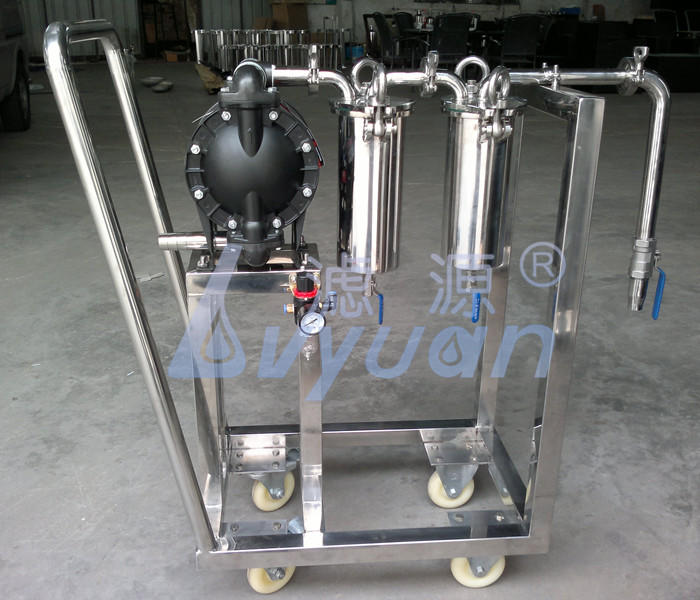 Movable type 1/2/3/4/5 stage cart #4 model water filter bag housing for oil filter vehicle stainless steel 304 316L material