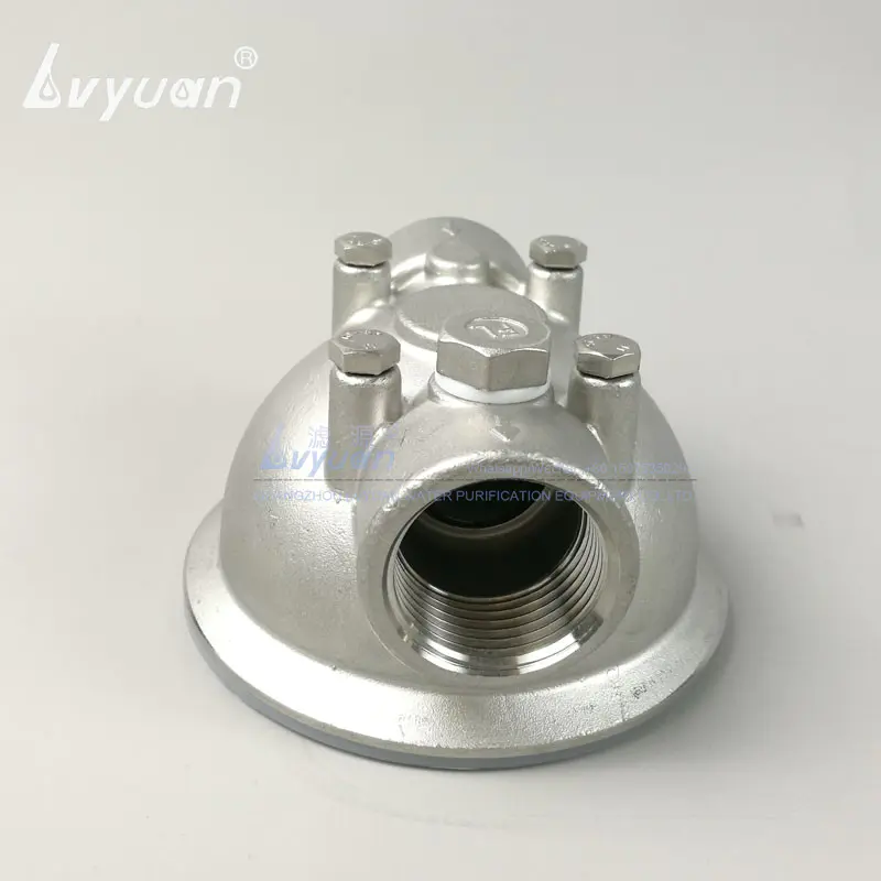 Clamp 304 316L 10 inch single stage water filter housing for 300psi/20bar working pressure
