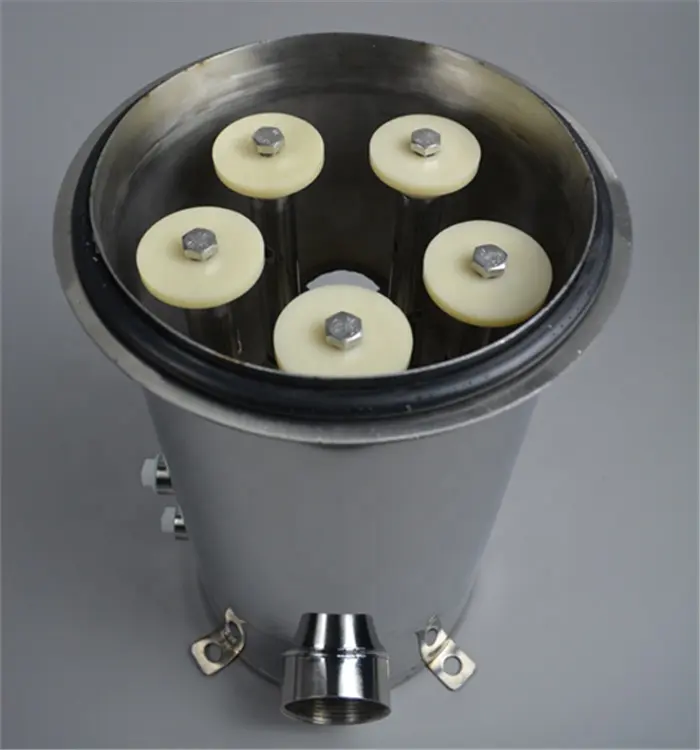 1 3 5 7 element round cartridge filter tank 10 20 30 40 inch with stainless steel housing SS 316 304