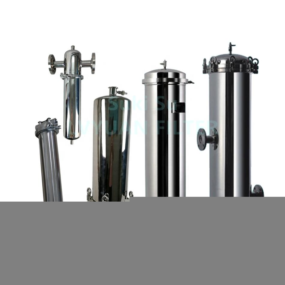 SS304 316L standing legs support Electrolytic polishing flanged 10 20 inch stainless steel wine filter housing