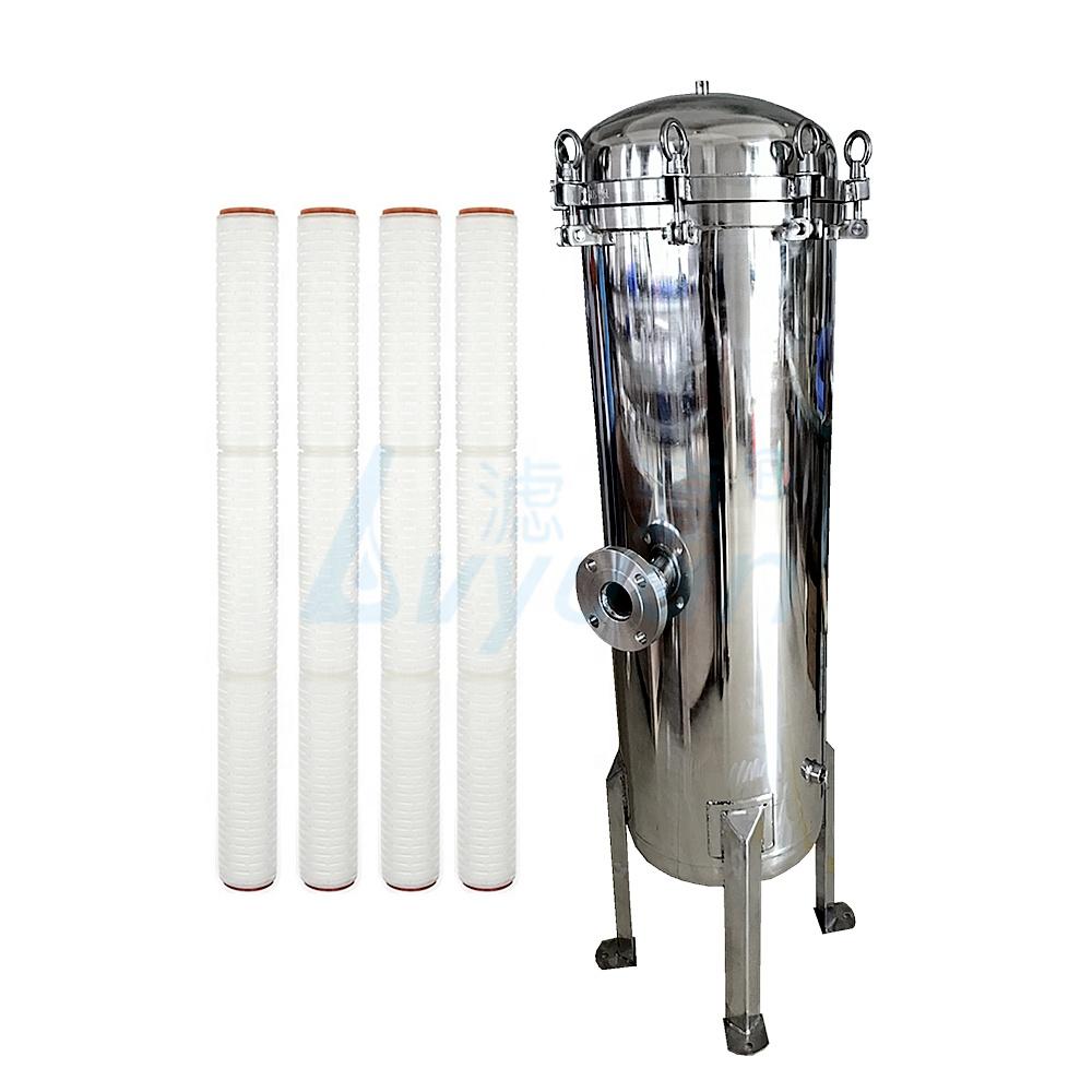 High filtration ss304 ss316 cartridge housing stainless steel filter housing for ro water plantpre treatment