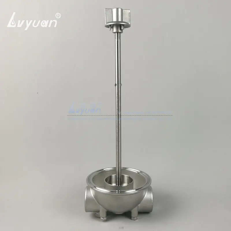 High flow stainless steel material SS304 316L single cartridge 5 inch water treatment housing filter with double open filter