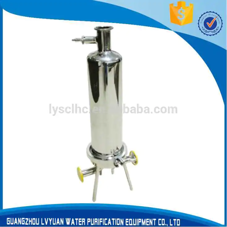 10 20 30 40 inch Single Round Cartridge filter housing SS304 SS316 stainless steel