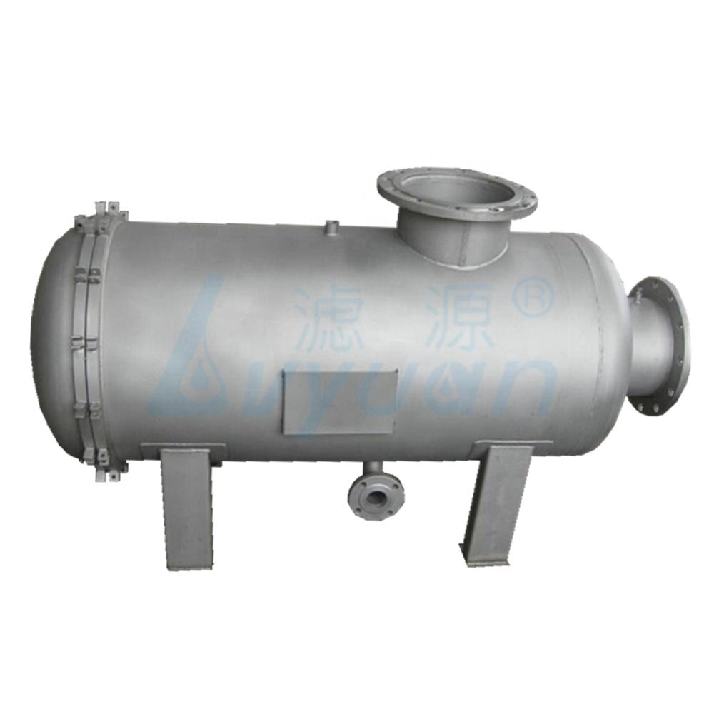 High flow water filter stainless steel housing with 20 40 60 inch high flow pleated cartridge filter 6''