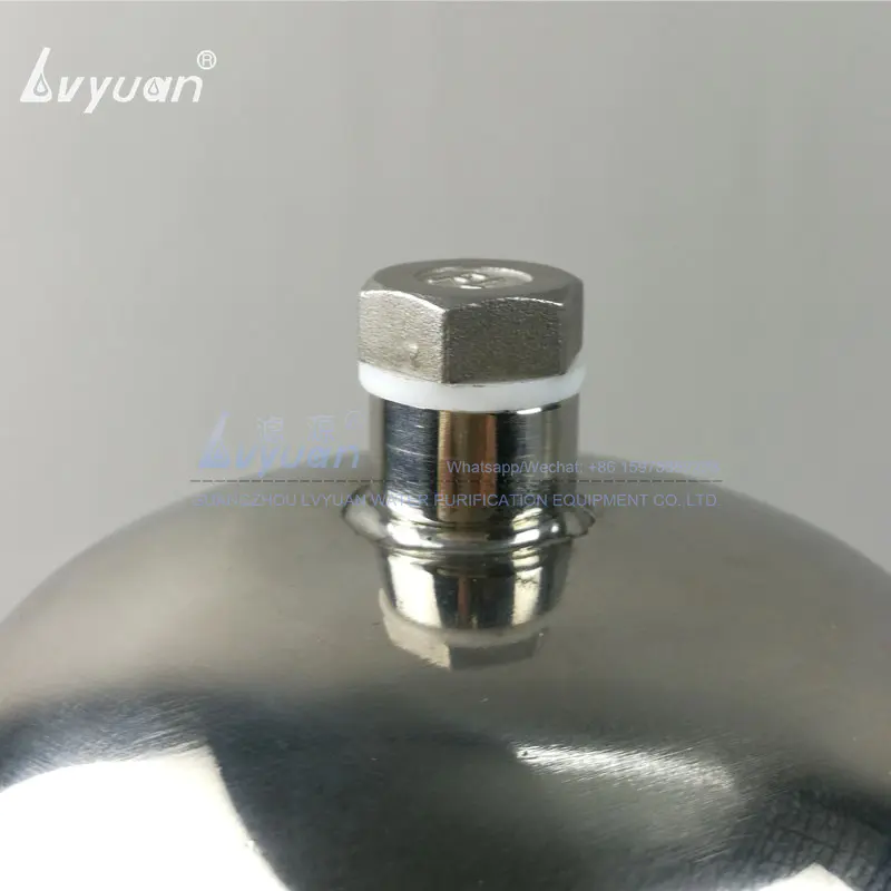 Single high pressure liquid filter stainless 304 steel high flow water filter housing for RO/desalination water treatment
