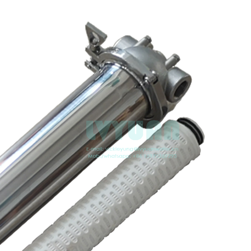 Industrial stainless steel filtering equipment 30 inch cartridge filter housing for oil/food/juice/beverage filtration