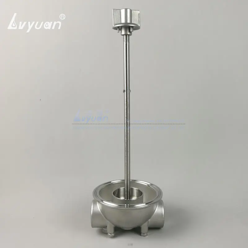 High pressure clamp connection 40 inch stainless 304 316L steel industrial SS housing with pleated glass fiber cartridge filter