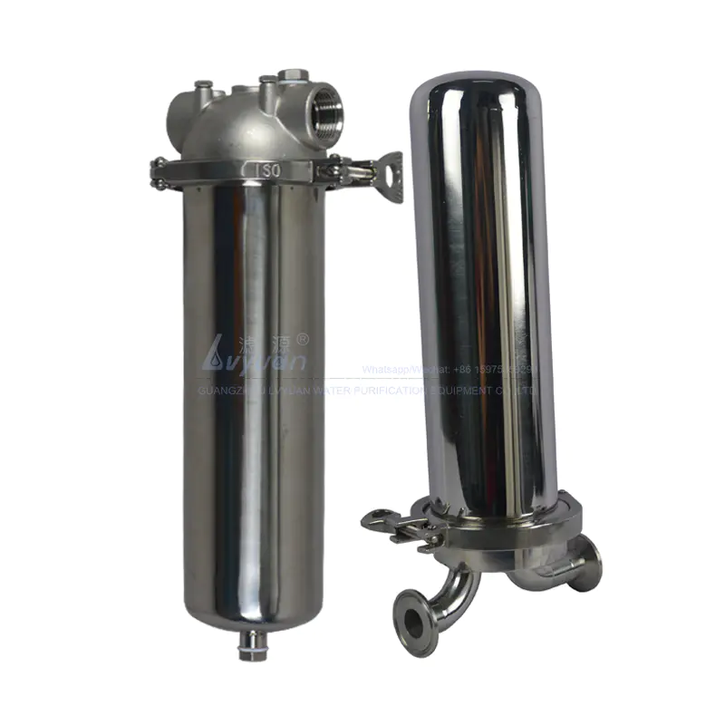 10/20/30/40 inch stainless steel cartridge filter housing ss316 with pleated cartridge filter 5 micron