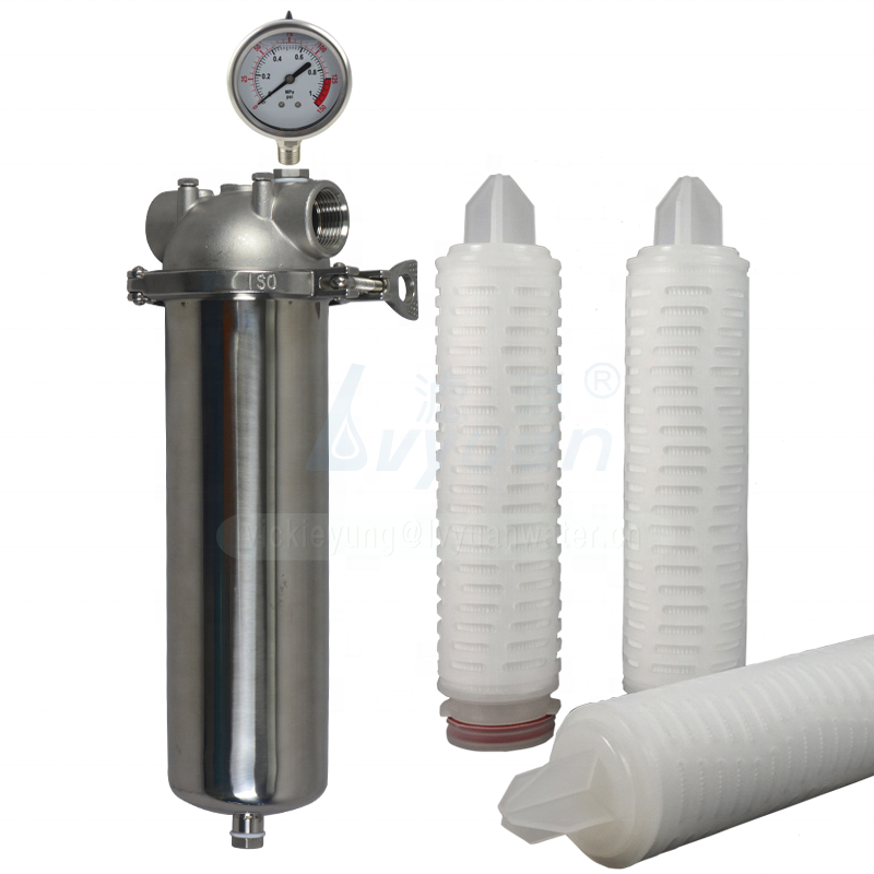 Clamping fins stainless steel 20" filter housing manufacturer with 20 inch big housing pre sediment filter cartridge