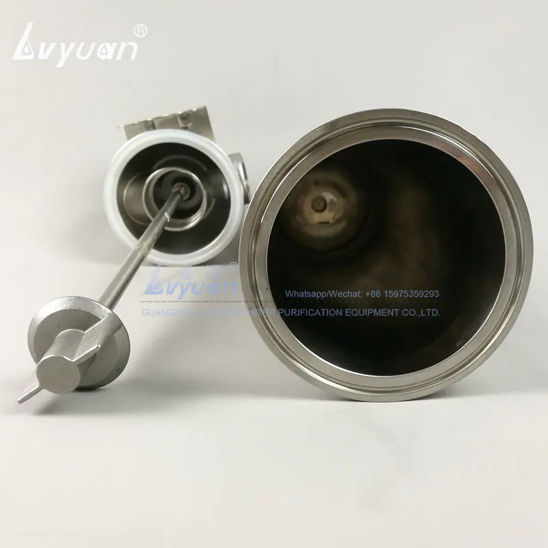 Clamp SS single filter vessels stainless steel 304 316L cartridge vertical filter housing with 10 20 inch water cartridge