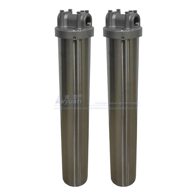 Single filter SS304 316L stainless steel 20" Sediment Filter Housing RO system water filter Purification