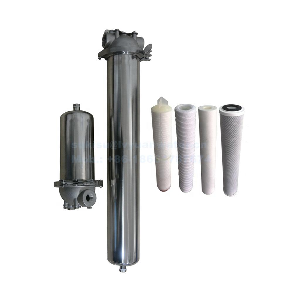 Single Cartridge filtration equipment 10 20 30 40 inch stainless steel water filter housing