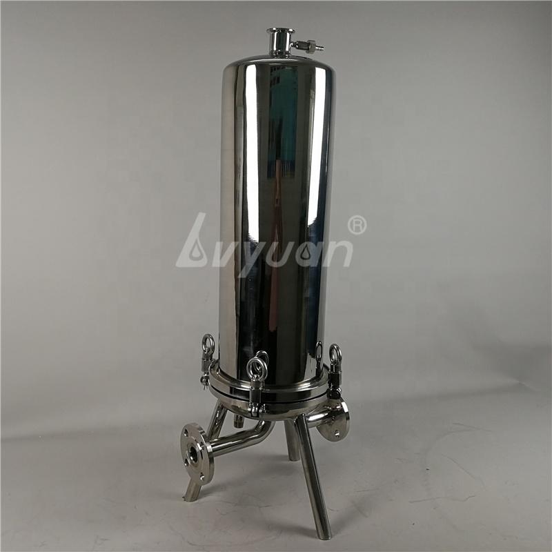 SS Tri-clamp Multi single round elements sanitary beverage filter housing for beer wine water final filtration Stabilization