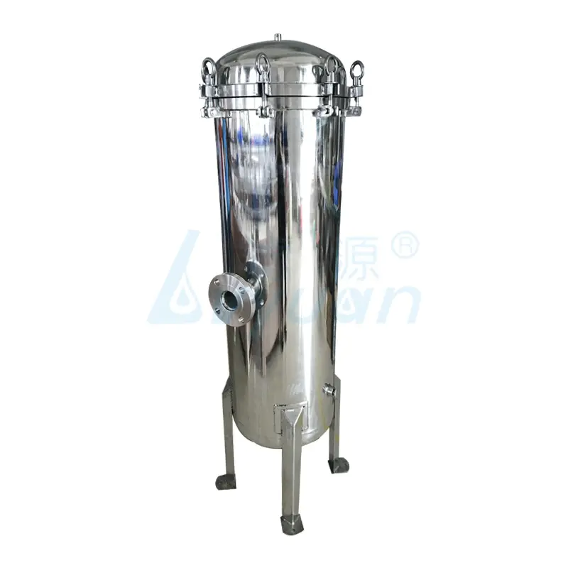 China supplier 20 filter core 40 inch stainless steel cartridge filter housing for beer filtration