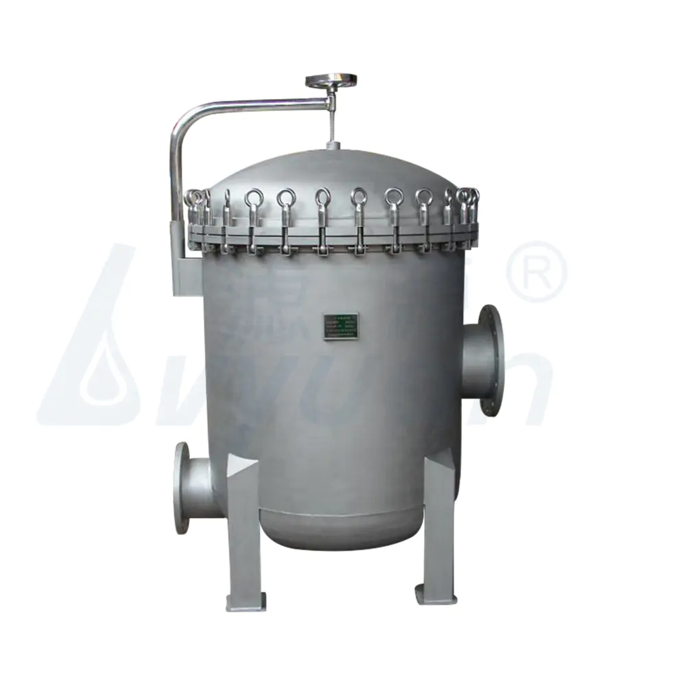 SS304 316 Multi-Cartridges Water Filter Housing stainless 10 20'' 30 40 Inch for Liquid Filtration