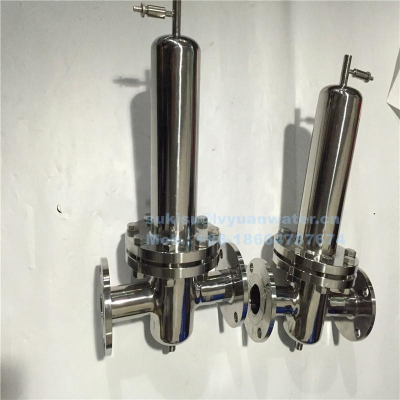 High Pressure Stainless Steel 0.2 micron Steam Air Filter Housing for Clean Sterile gas filtration element