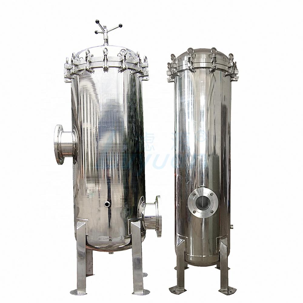 Factory Supply Large Capacity ss304 ss316 Stainless Steel Liquid Cartridge Filter Housing filter water