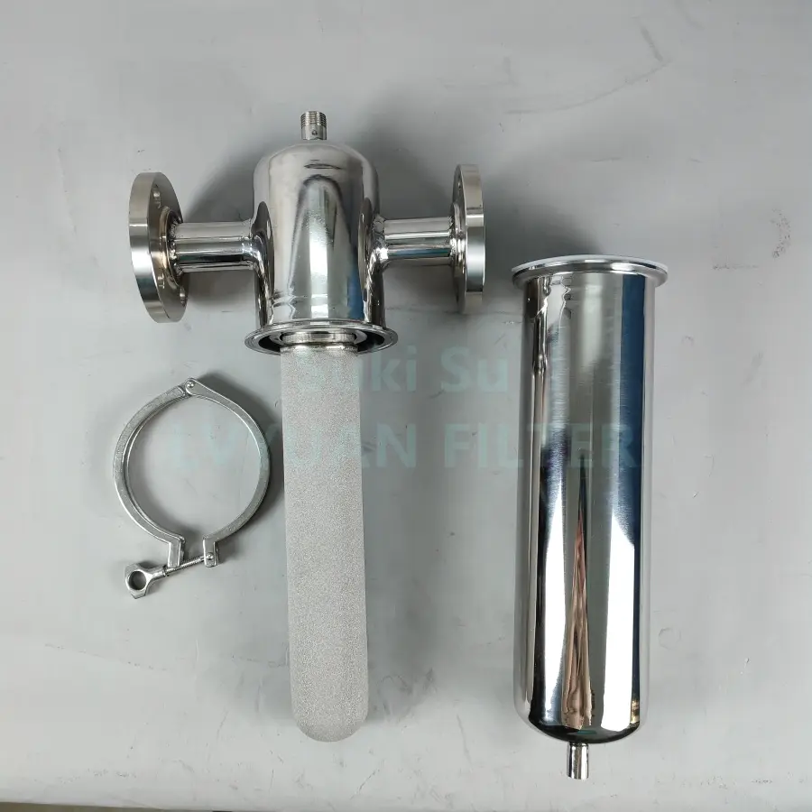 Water cartridge filtration system single 222 226 SS304 filter cartridge housing