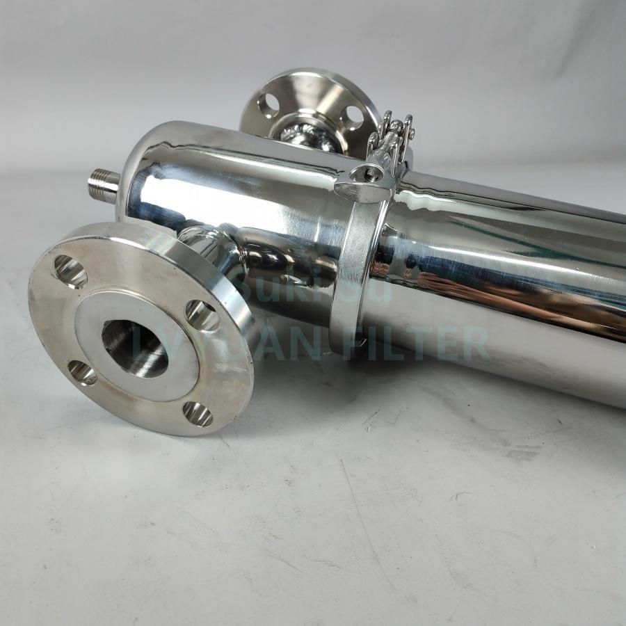 High Pressure Stainless Steel 0.2 micron Steam Air Filter Housing for Clean Sterile gas filtration element