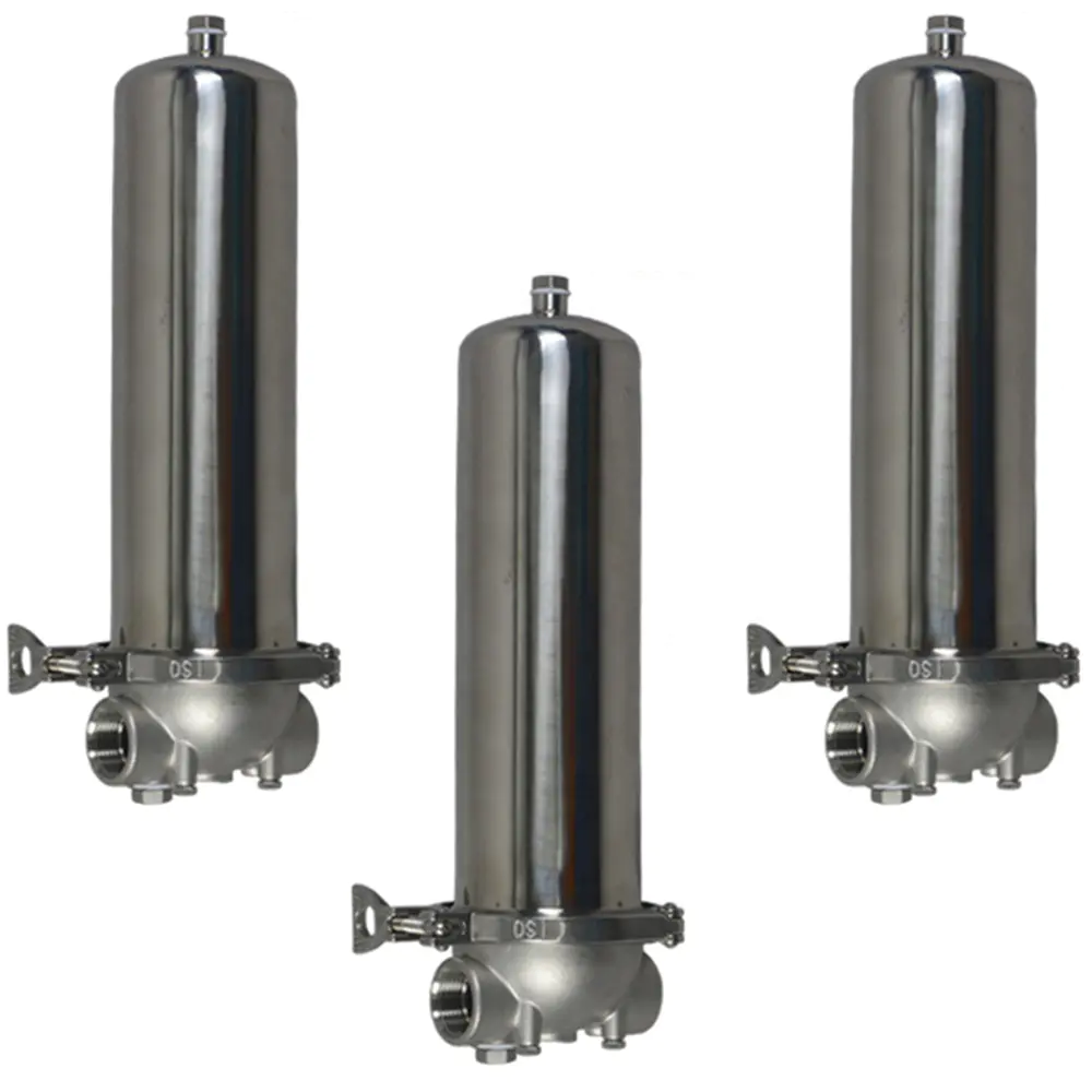 single cartridge filter housing filtre eau logement inox for water purification