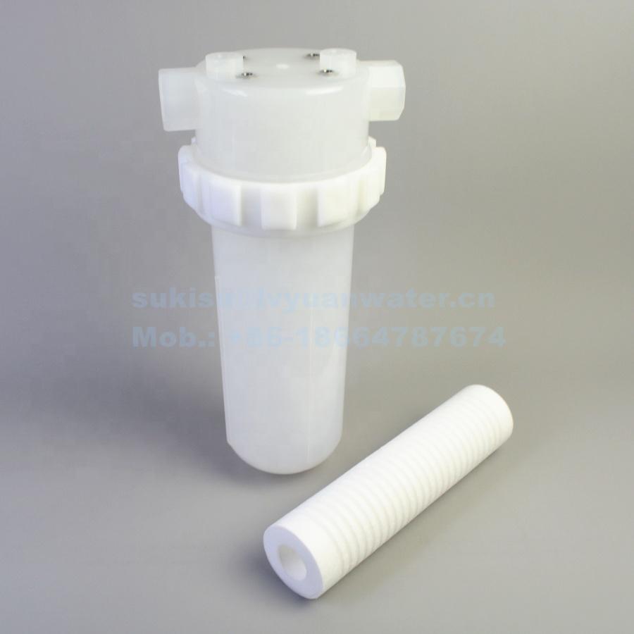 Industrial filters 10 20 inch Pure Polypropylene PP water cartridge filter housing for 222 226 334 end code pleated cartridges