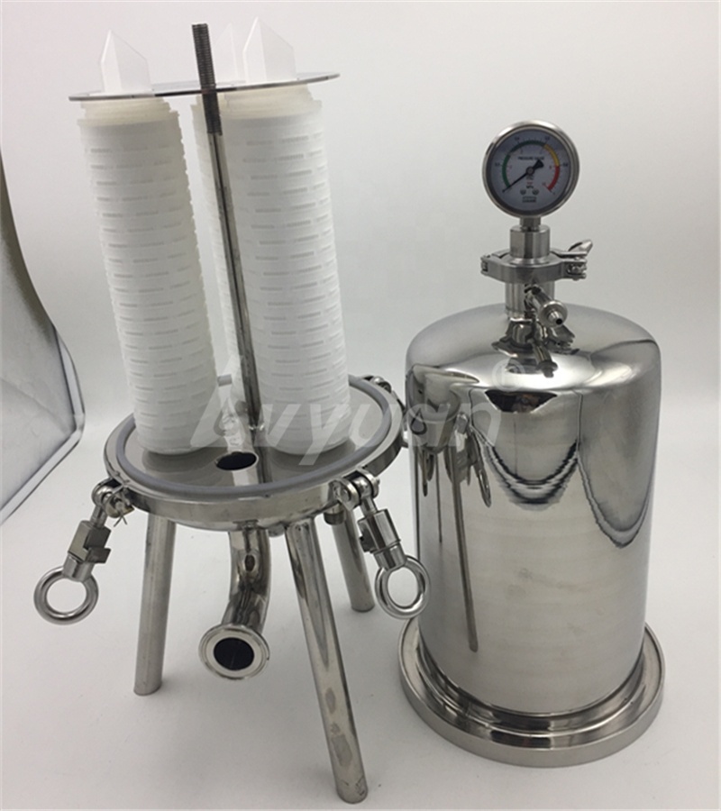 Stainless steel filter with pressure gaUge INV=24084 
