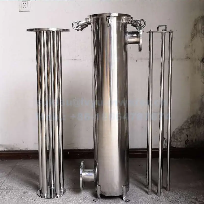 Factory customize SS304 SS316liquid Iron particle removal pipeline In-line Magnet Filter Permanent Magnetic Separator