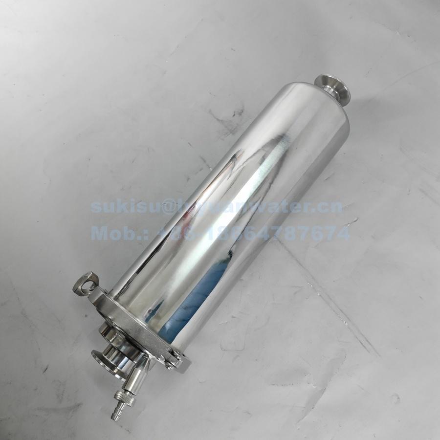 5/10/20/30 inch SS 304/316L Tri-Clamp sanitary in-line Straight Strainer filter for stainless steel housing
