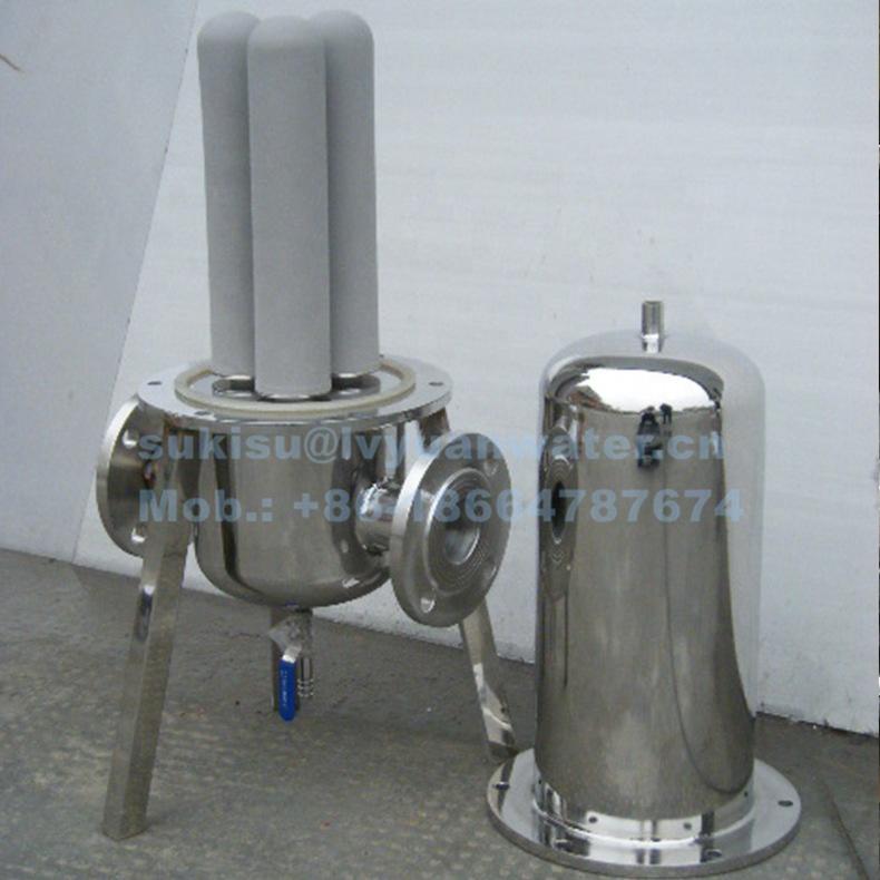 Custom Single and Multi cartridge 10 20 inch stainless steel steam filter for air gas water cleaner filter housing