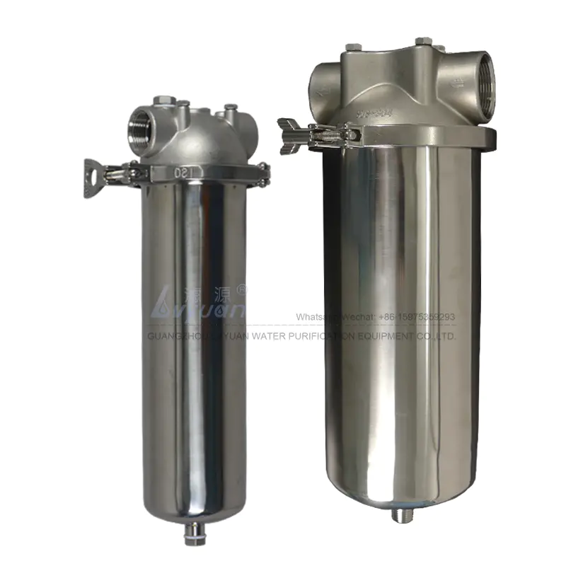 Single standard & big blue 1 inch ( in & out )10 20 inch ss316 cartridge filter housing for chemical liquid water filter
