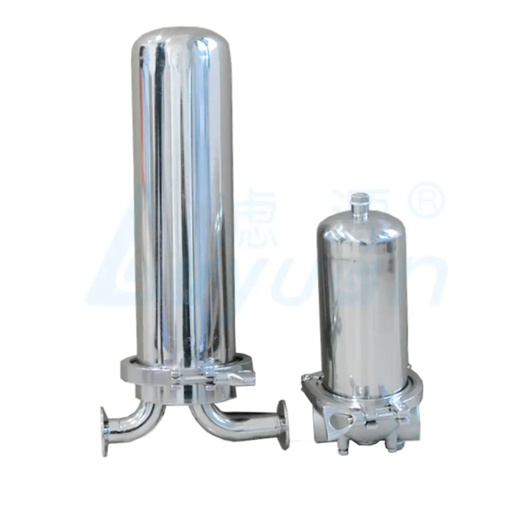 PTFE single cartridge filter sanitary stainless steel 304 316 lenticular filter housing for gas and liquid filtration