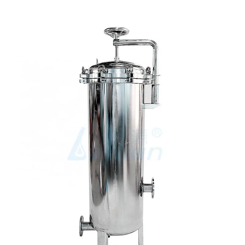 40 inch high flow rate stainless steel cartridge filter housing with water cartridge filter