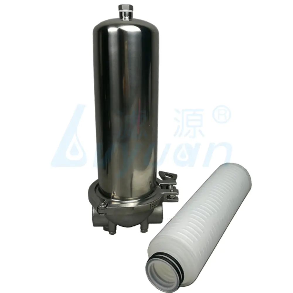 stainless steel single cartridge water filter housing ss 304 316 material housing filter for liquid filtration