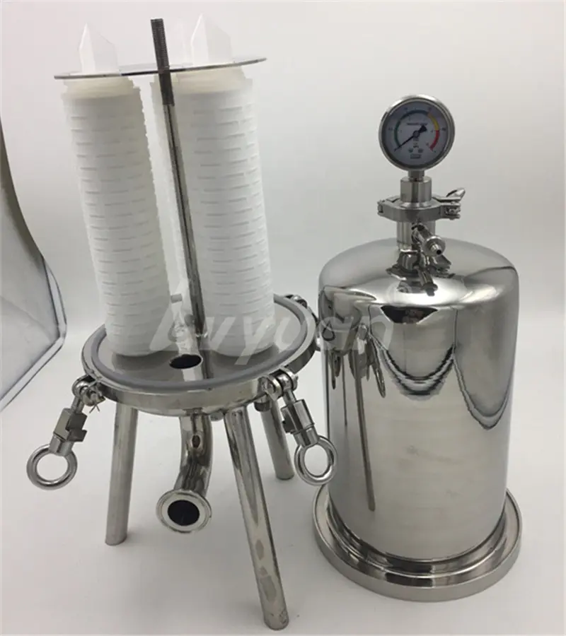 Industrial Column Chromatography Filtration Stainless Steel Water Filter Housing