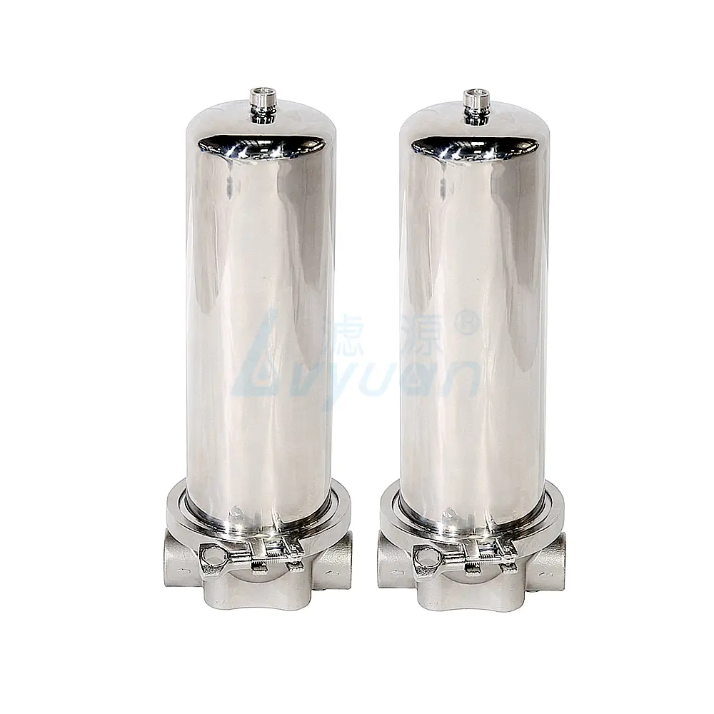 ss304 single Cartridge Filter Housing Clamp type 10'' 20'' 30'' 40'' Filter Housing stainless steel water filter
