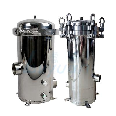 Industrial water filter system stainless steel housing cartridge filter for drinking water