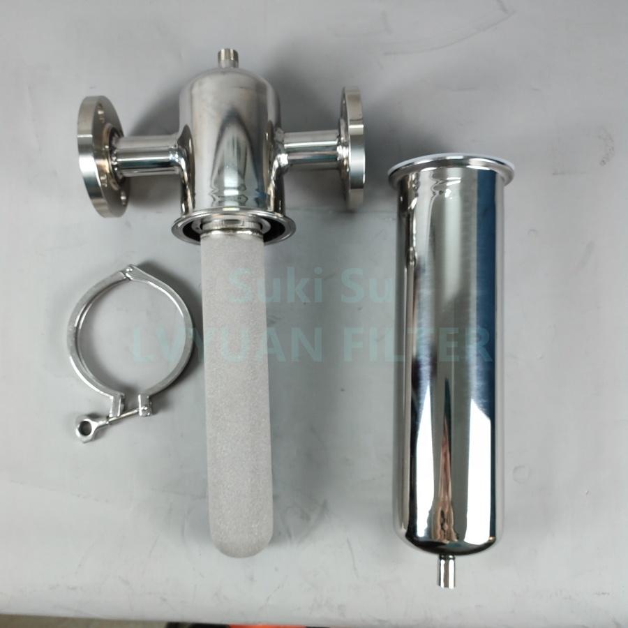 Sanitary Tri clamp 10 20 30 inch Stainless Steel Steam triclamp filter housing for compressed steam air gas water purifying