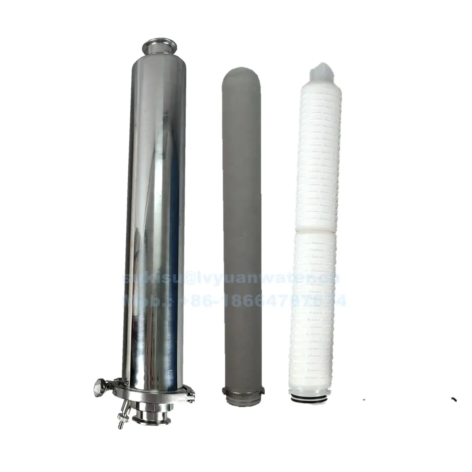 Food Grade Sanitary Inline Stainless Steel Straight Filter Strainer Filter for water/gas purification